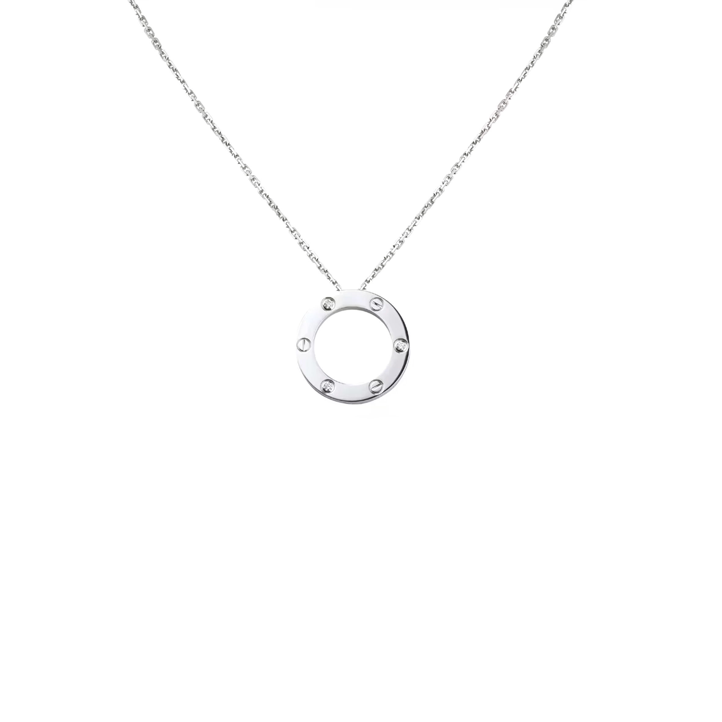 CARTIER LOVE NECKLACE, 3 DIAMONDS B7014600